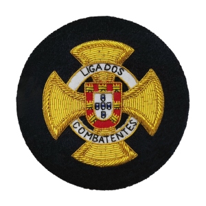 Emblema em fio de ouro da Liga dos Combatentes