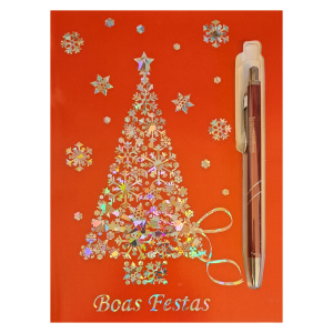 Postal de Natal c/ Caneta